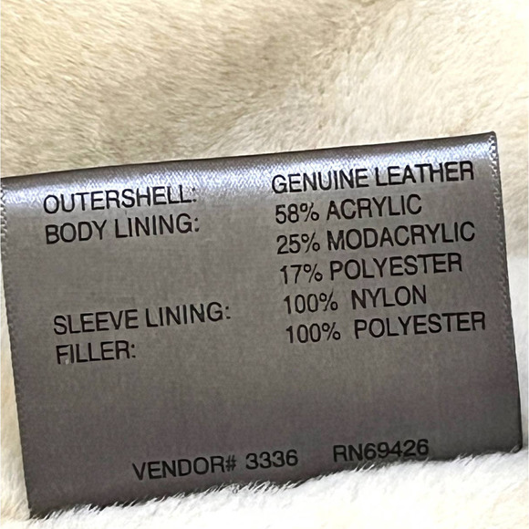 Wilsons Leather Suede Jacket, Large, Faux Fur-Lined Shawl Collar - Picture 8 of 9